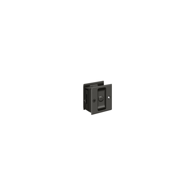 Brass Pocket Door Hardware, Oil-Rubber Bronze