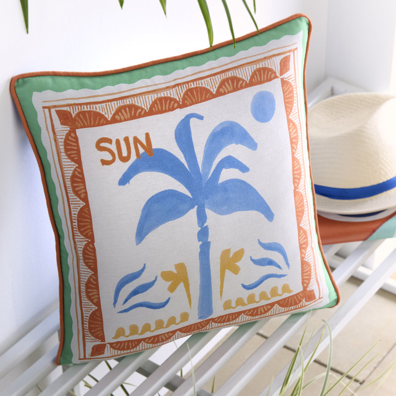 Soleil Palm Outdoor Multi Cushion, Cushion Cover