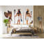 Autocollant égyptien égyptien, autocollant égyptien, art mural Pharaon, décoration murale déesse, murale de salon Boho-107313244