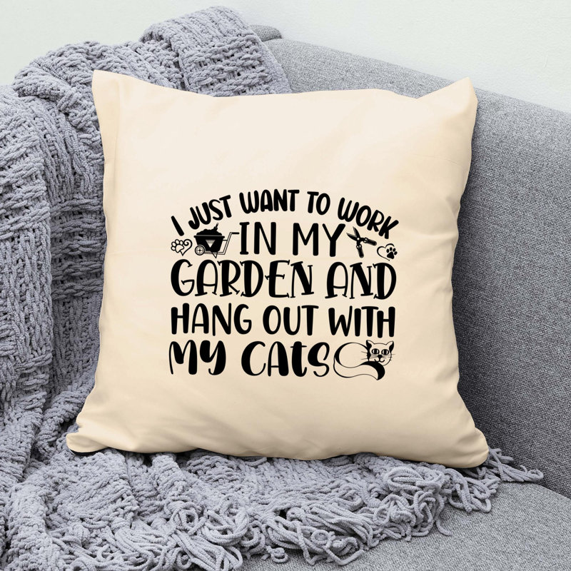 Reversible Throw Pillow, 16"H x 16"W