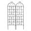 Ensemble de 4 treillis de jardin en métal 71 po x 19,7 po, cadre de plantes d'extérieur antirouille, noir, facile à assembler, treillis en tube galvanisé 4, antirouille, solide