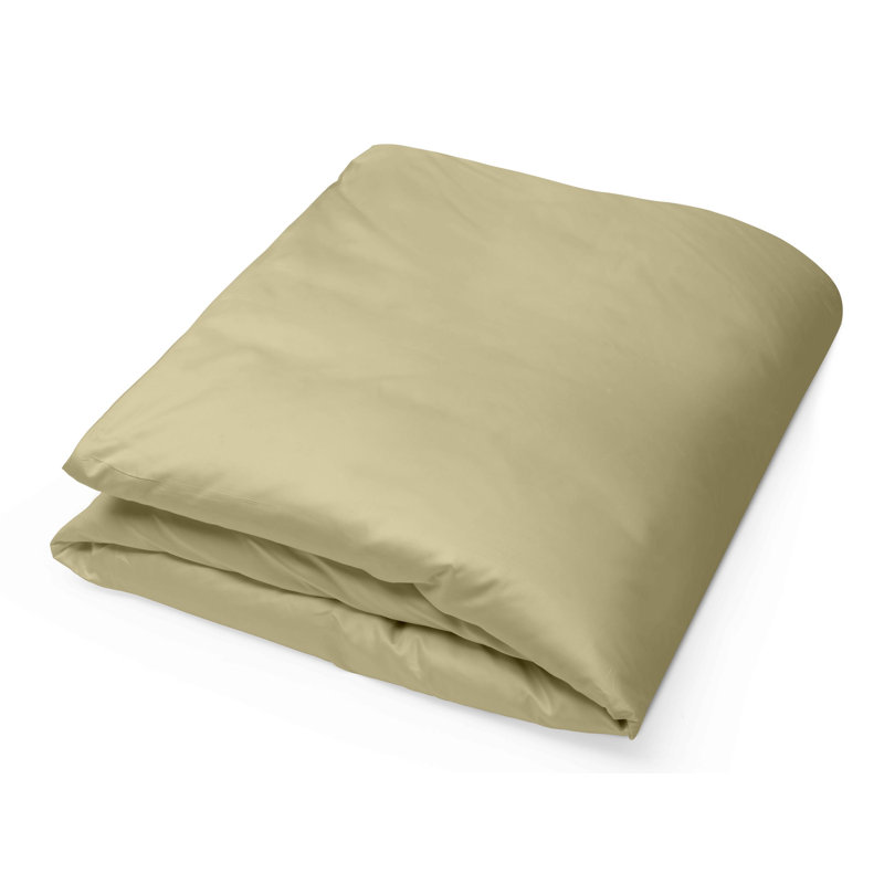 Raffaello Sateen Duvet Cover, Taupe, King Duvet Cover