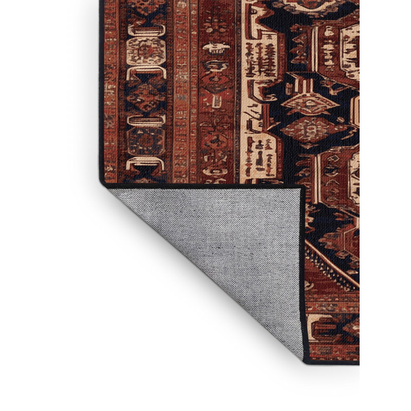 Tapis brun lavable à la machine, Rectangulaire 2 pi x 3 pi