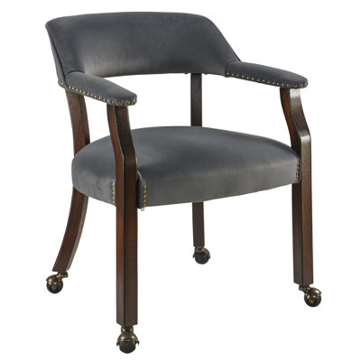 Fabric Dining Chairs With Arms And Casters