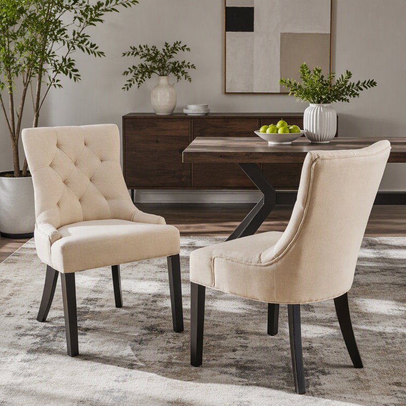  Ensemble de 2 chaises d'appoint capitonnées, chaises d'appoint, chaises de salon, chaises rembourrées et chaises d'appoint modernes