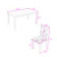Ensemble de salle à manger 7 pièces pour 6 personnes avec table rectangulaire et 6 chaises rembourrées-665527328