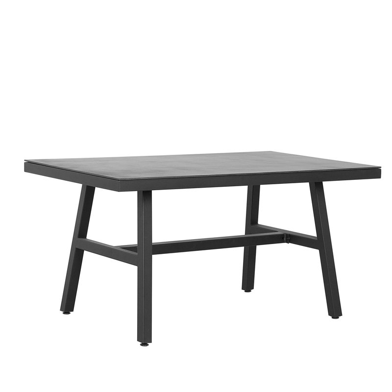 Wanamie Rectangular Metal Outdoor Dining Table , 150cm cm W 90cm cm D