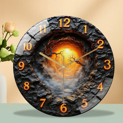 Horloge murale avec horloge murale 12 po