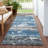 Machine Washable Indoor/Outdoor Lanphear ACN2398 Stripes Rug-2029290894