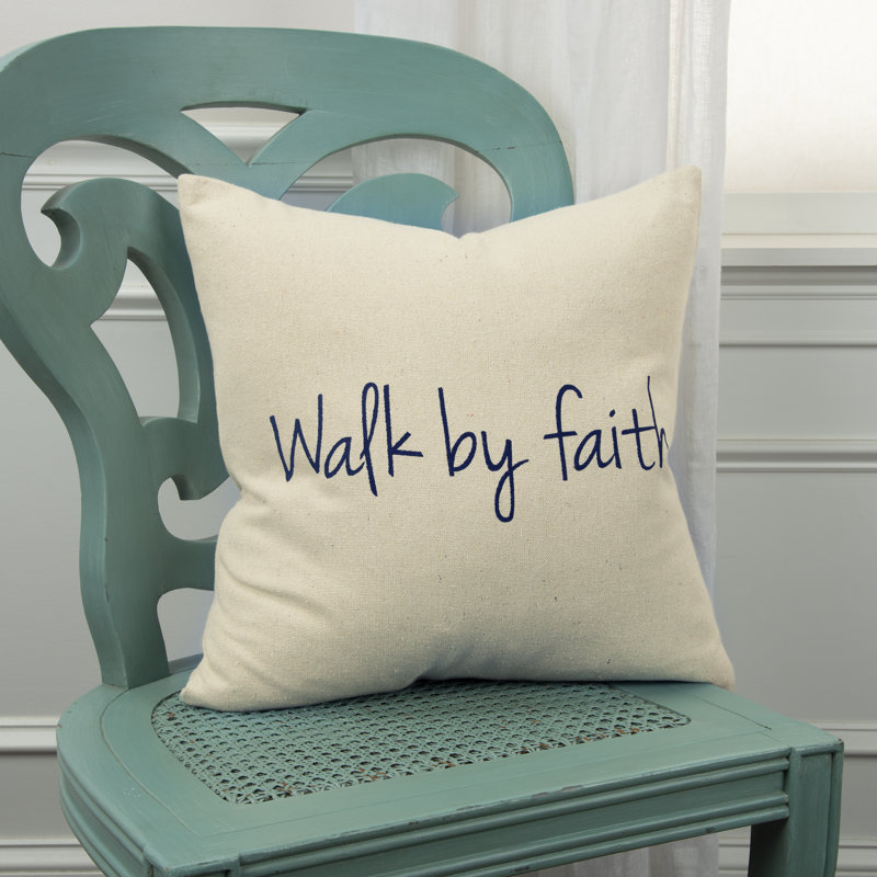 Housse et insert de coussin carré en coton Inked Collection