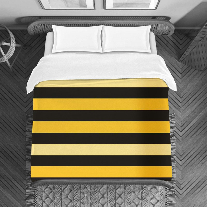 Polyester Striped Duvet Cover, Twin Duvet Cover