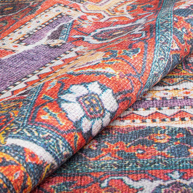 Premium 100% Polyester Area Rug, 6.9 x 10.2 ft | 1850 g/m², 0.2 in Pile Height | Recycled Poly Cotton Underside | Machine Washable at 30°C | Soft, Durable, Eco-Friendly Design for Modern Living Spaces