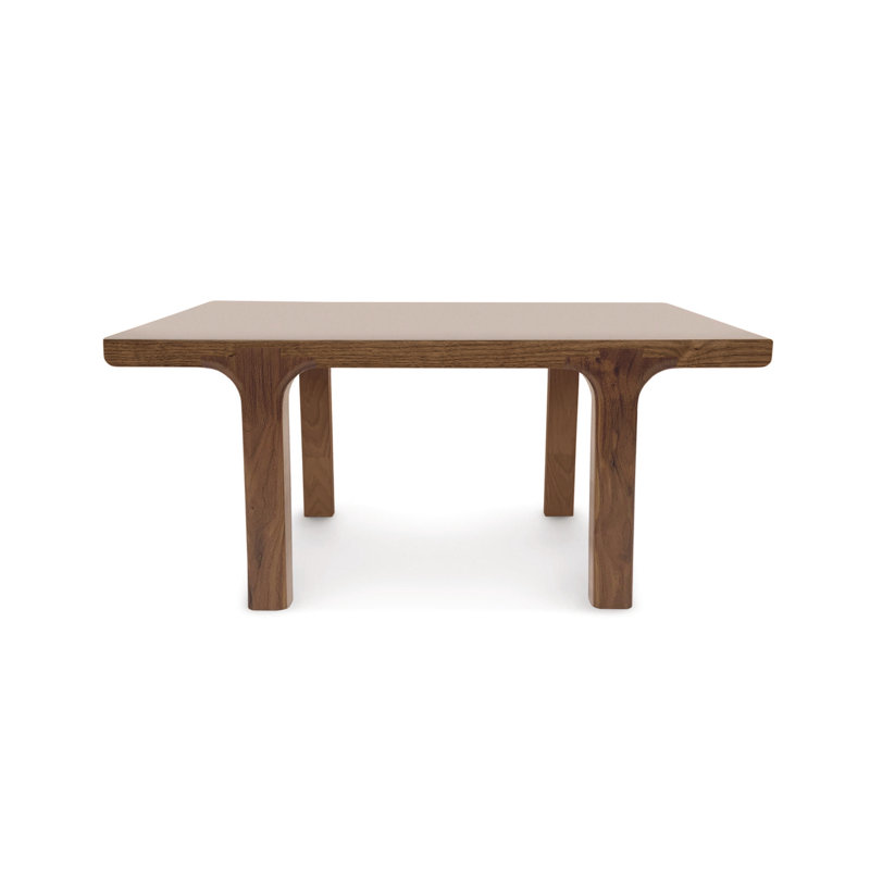 Sierra Solid Wood End Table, Natural Walnut, 24" D x 24" W x 14" H