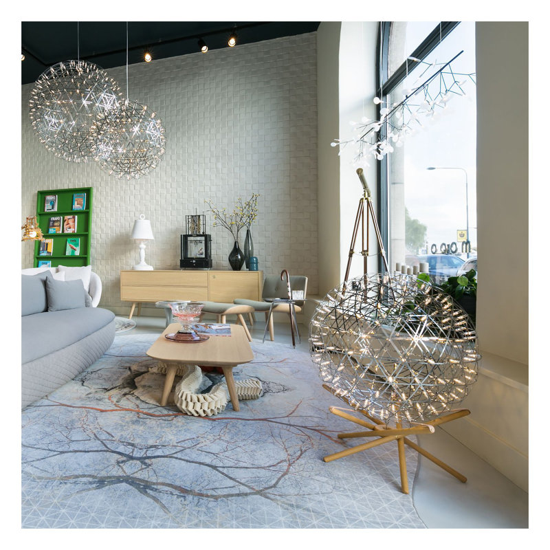 Heracleum III 45 - Light LED Chandelier, Nickel