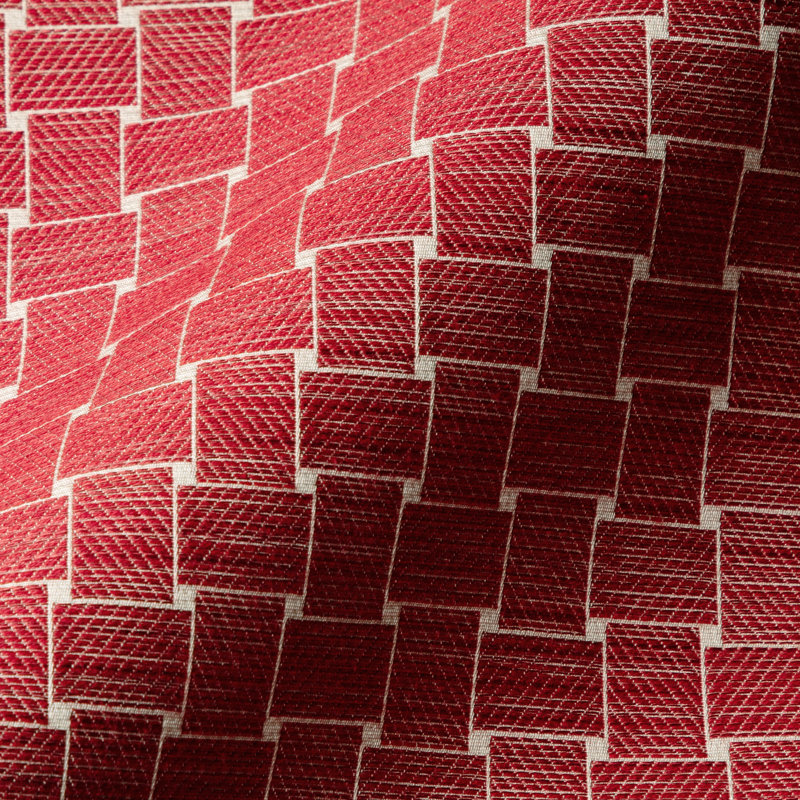 Granville Beaumois Cotton Blend Performance Fabric, Red