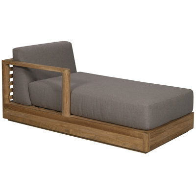 Horizon Outdoor Teak Chaise Lounge