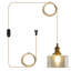 Luminaire suspendu en laiton 1 lumière