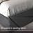 Sturdy And Stable Noiseless LED Bed With Rechargeable Storage Headboard-490921149