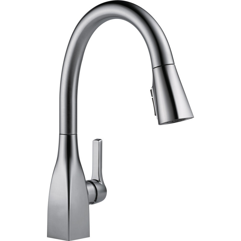 Robinet de cuisine à poignée simple avec accessoires Mateo ™, Acier arctique