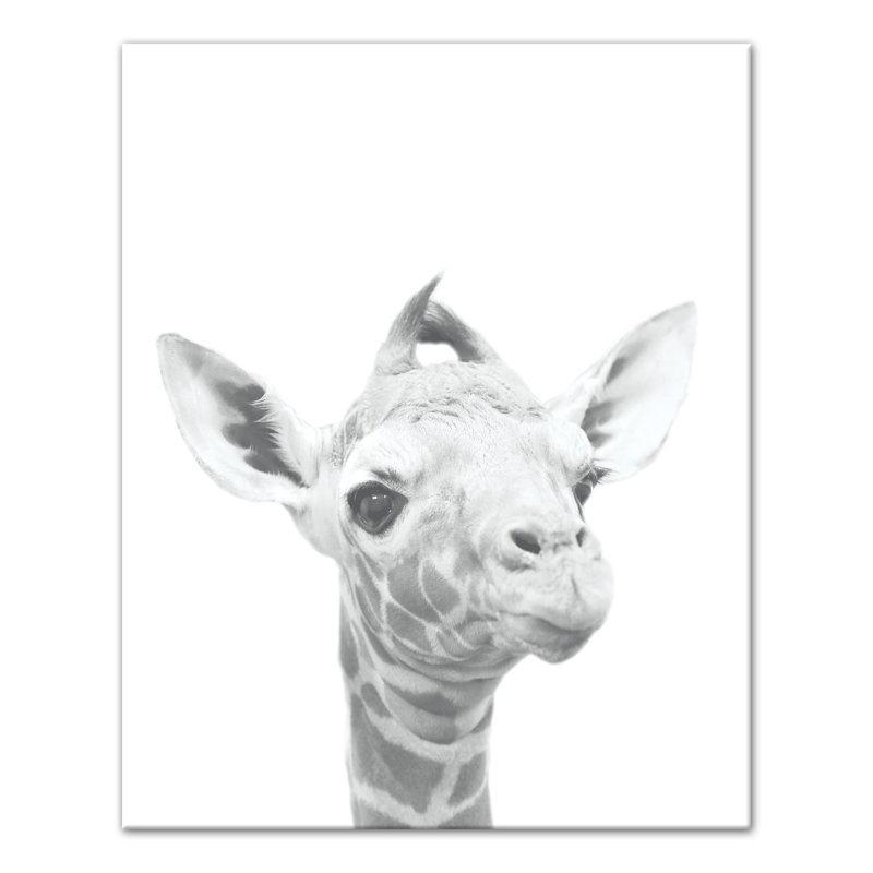 Art sur toile baby giraffe Becerra, H 20 po x l 16 po x P 1,25 po
