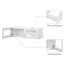 Armoire murale standard blanche Shaker de l 36 po x P 12 po x H 12 po Homeibro Cozy Design-1390527728-1390527693