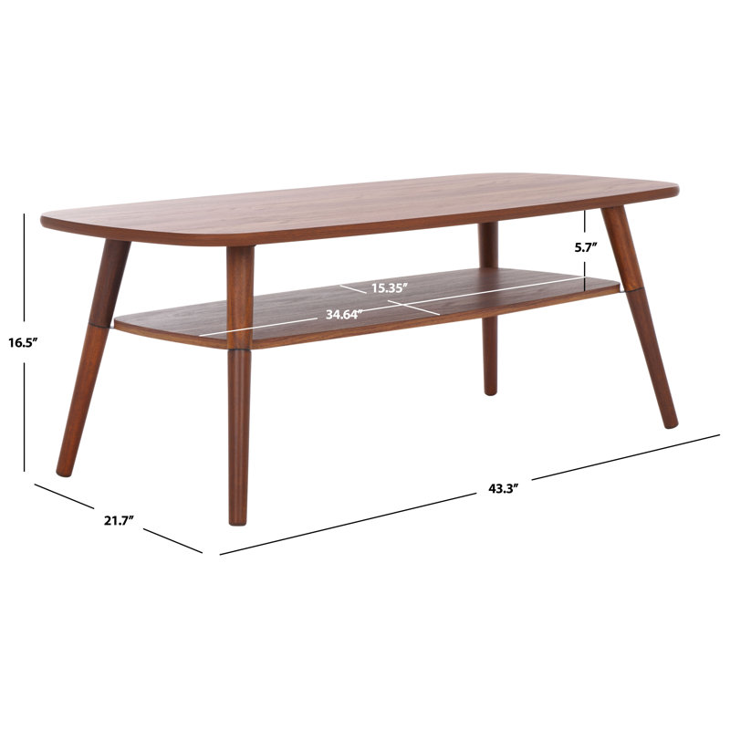 Cabel Coffee Table, Walnut