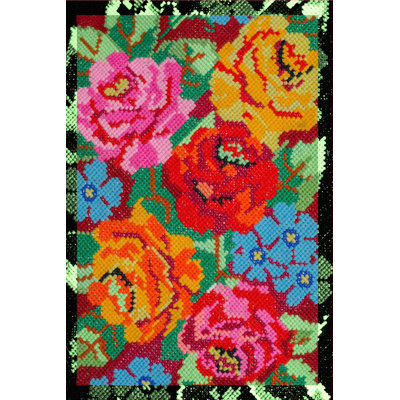 Luis Floral Hand Woven Area Rug