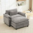 Canapé simple avec repose-pieds de 53 po Adonia Arale