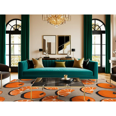  Tapis lavable tangerine