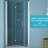 32"W X 72"H Shower Door In Brushed Nickel - Build Materials, Water-Repellent Finish, Bathroom Accessory Build, Modern
