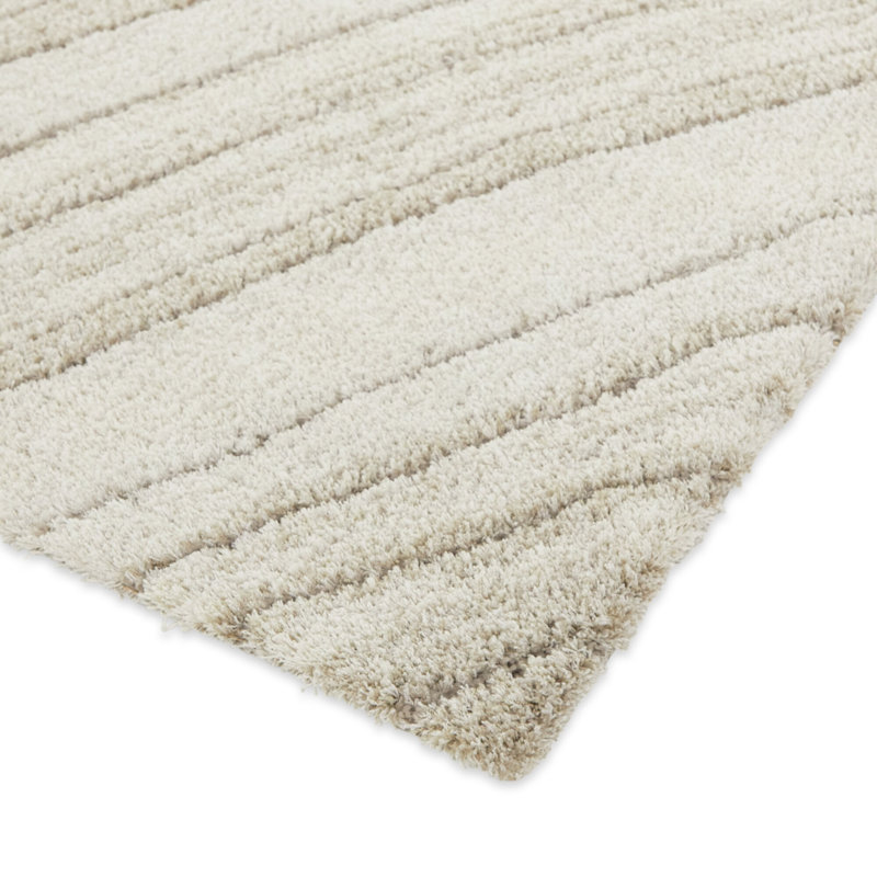 Rixon Cream Abstract Modern Area Rug, Rectangle 5'3" x 7'