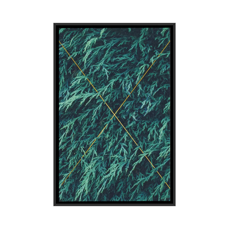 «Kissed By Nature», impression sur toile, H 26 po x l 18 po x P 1,5 po, Toile avec cadre flottant noir, Pas de tapis