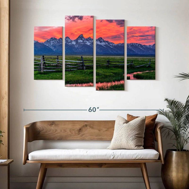 Alvord Grand Teton Sunset, H 32 po x l 52 po