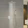 10" Pressure Balanced Rain Shower System with Push Button Diverter, Rough-in Valve and Handheld Spray
