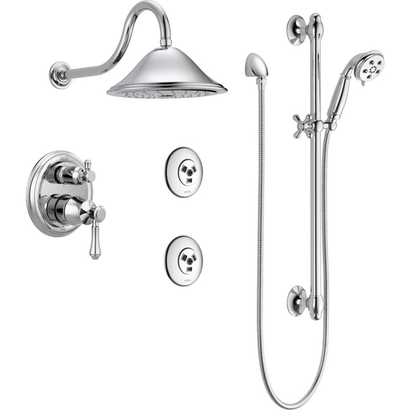 Système de douche Cassidy 17 Series avec valve brute, Chrome