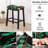 Bar Stool Cover Rectangle Set Of 4 Printed Stretch Counter Height Bar Stools Slipcovers Saddle Stool Slipcover Bench Seat Protector Backless Bar Stools Covers For Kitchen Counter