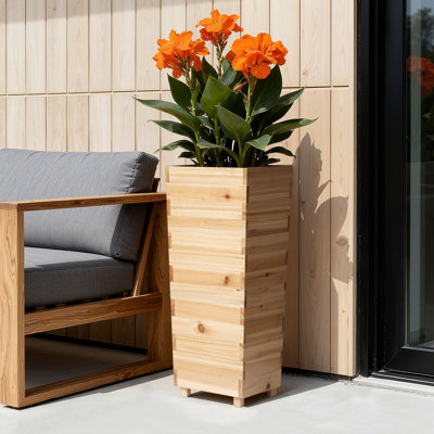 Cookson 24''H Fir Wood Planter Box