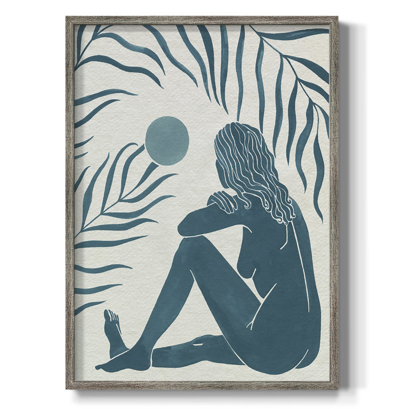 Moon Gazer II, reproduction encadrée - bois massif, H 11 po x l 9 po
