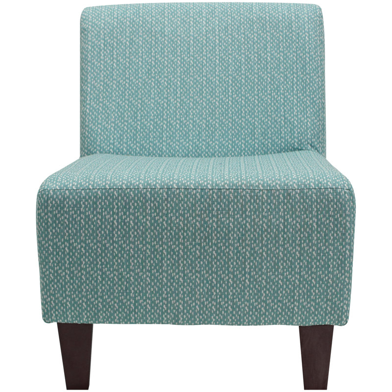 Adamski Upholstered Slipper Chair, Teal