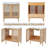 30" Morden Bathroom Vanity With Featuring Handmade Rattan Doors and Soft-Closing