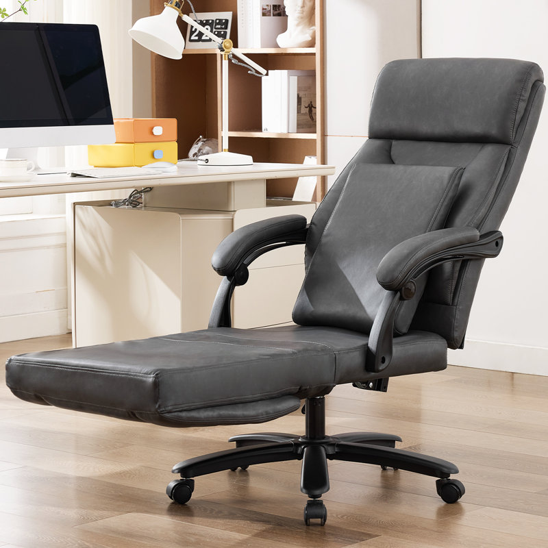 Inbox Zero Executive Chair, Black/Massage