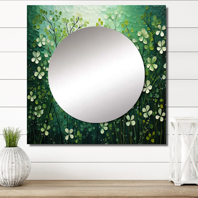 Cristal - Herbes blanches et vertes Symphony II, 29 po x 29 po