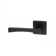  Wave Design Door Handles in Matt Black Finish with 3 Lever Lock, 2 Keys, Keyhole Escutcheon and 1 Pair Ball Bearing Hinges