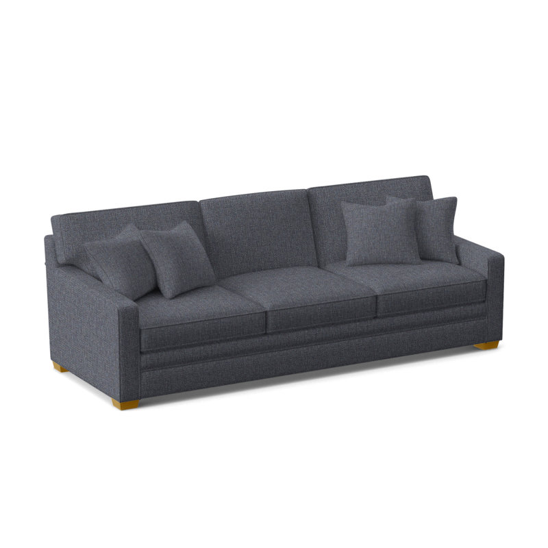 Gramercy Park Sofa, Beige Sugar Performance; 0863-93, Honey Finish