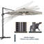 Parasol de patio en porte-à-faux octogonal Alissiya 11FT-1317237241