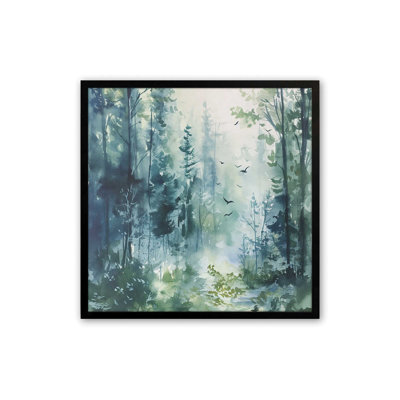 Bleu et vert forêt enchantée I