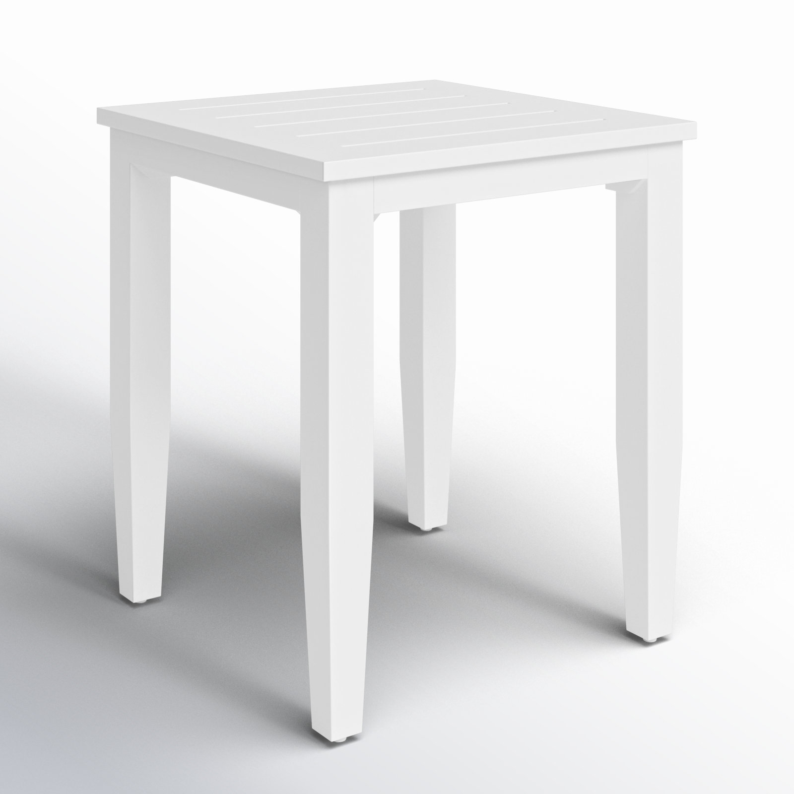 Lilah White Aluminum Side Table