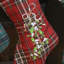 Tartan Mistletoe Embroidered Christmas Stocking