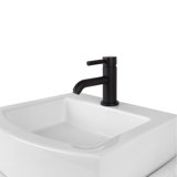 Cigno Single Hole Bathroom Faucet with Drain Assembly