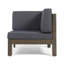 Ensemble de causeuse 2 pièces, gris foncé-274200123-274200120